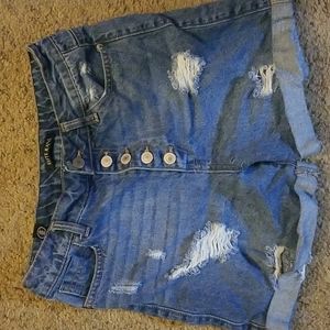 Womens denim shorts